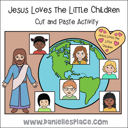 jesus loves the little children of the world coloring page