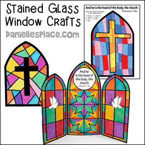 Stained Glass Window Crafts for Children's Ministry