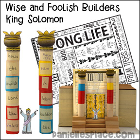 Wise and Foolish Builders - King Solomon Bible Lesson for Children
