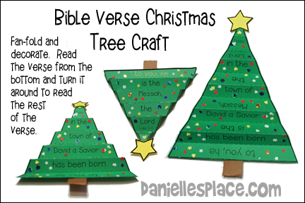 Christmas Tree Bible Verse Craft